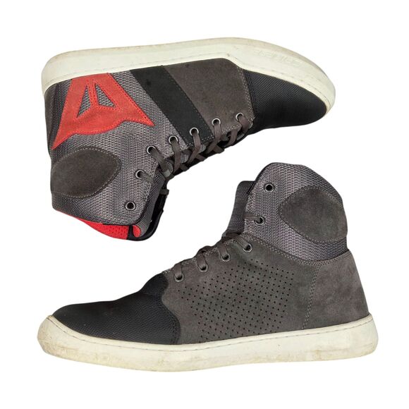 Dainese Urban York Air Lace Up Mens Size 12.5 Phantom Red Ankle Motorcycle Boots